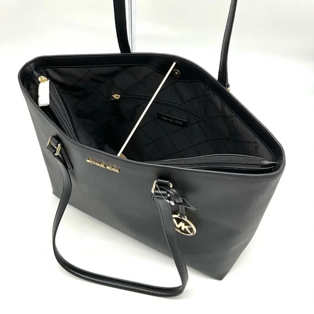 Michael Kors Bag Large Sheila Mf Tote Bag Black/Gold